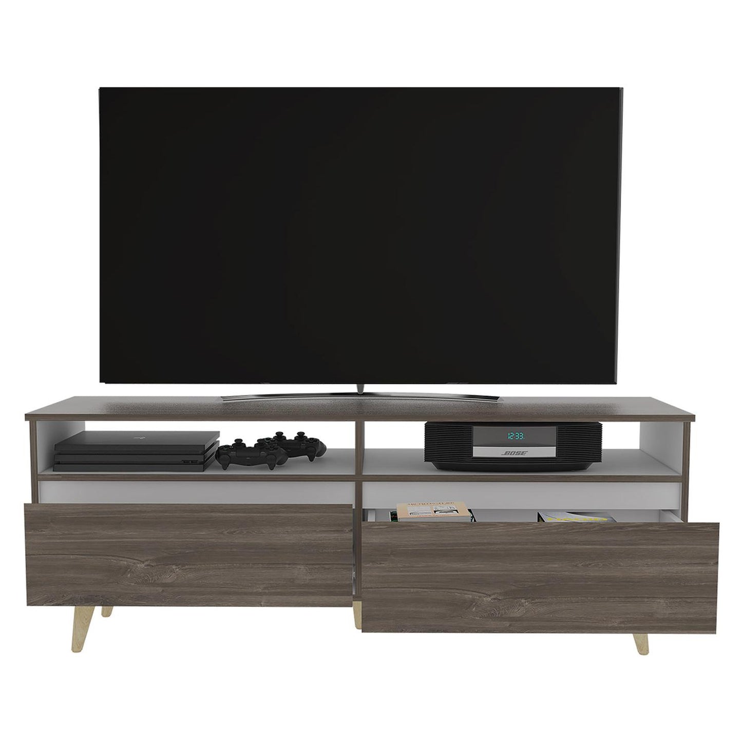 Mueble para TV Color Siena Modelo Almería 141 cm Largo