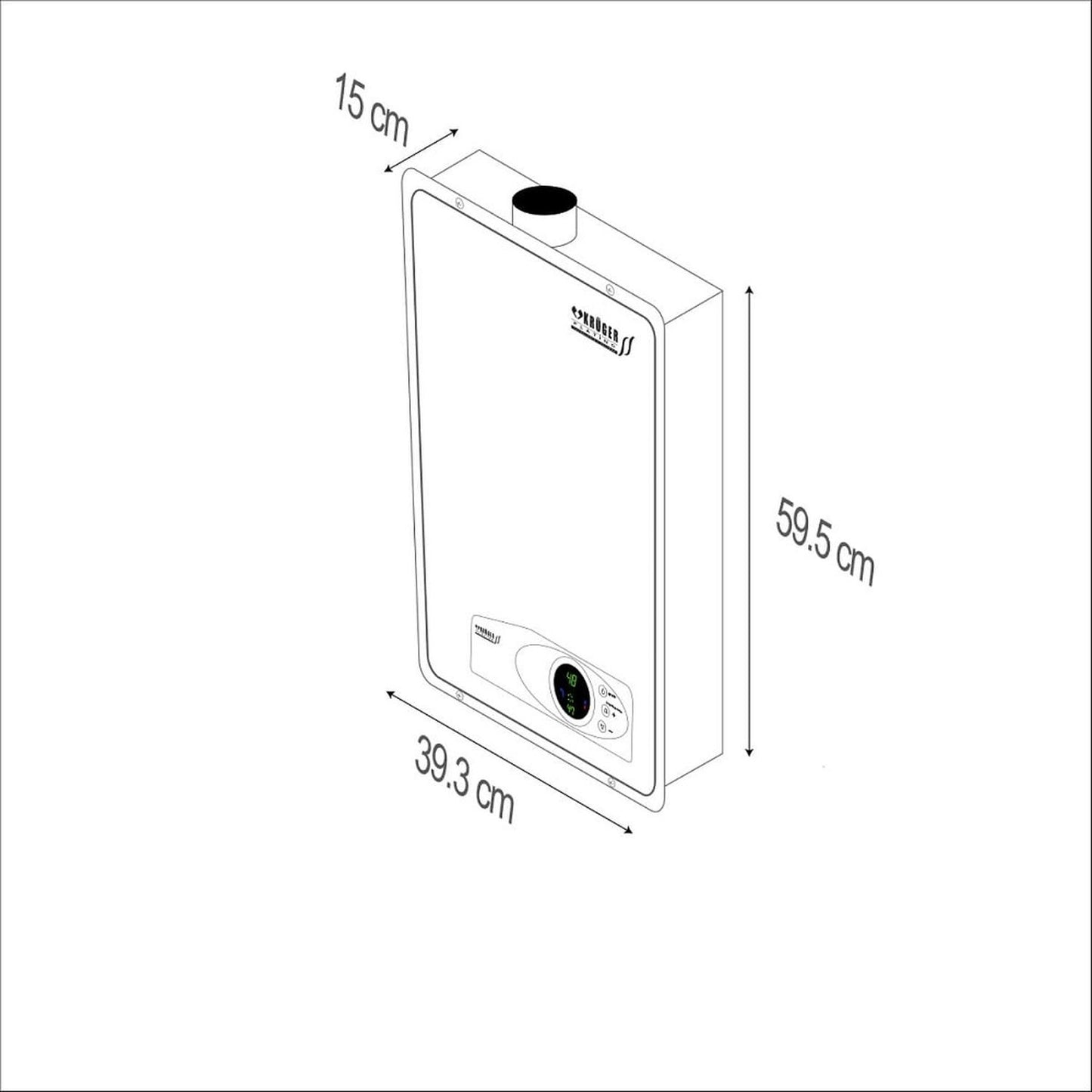 Calentador Boiler Instantáneo Modulante 28 Lts Gas Natural Platino