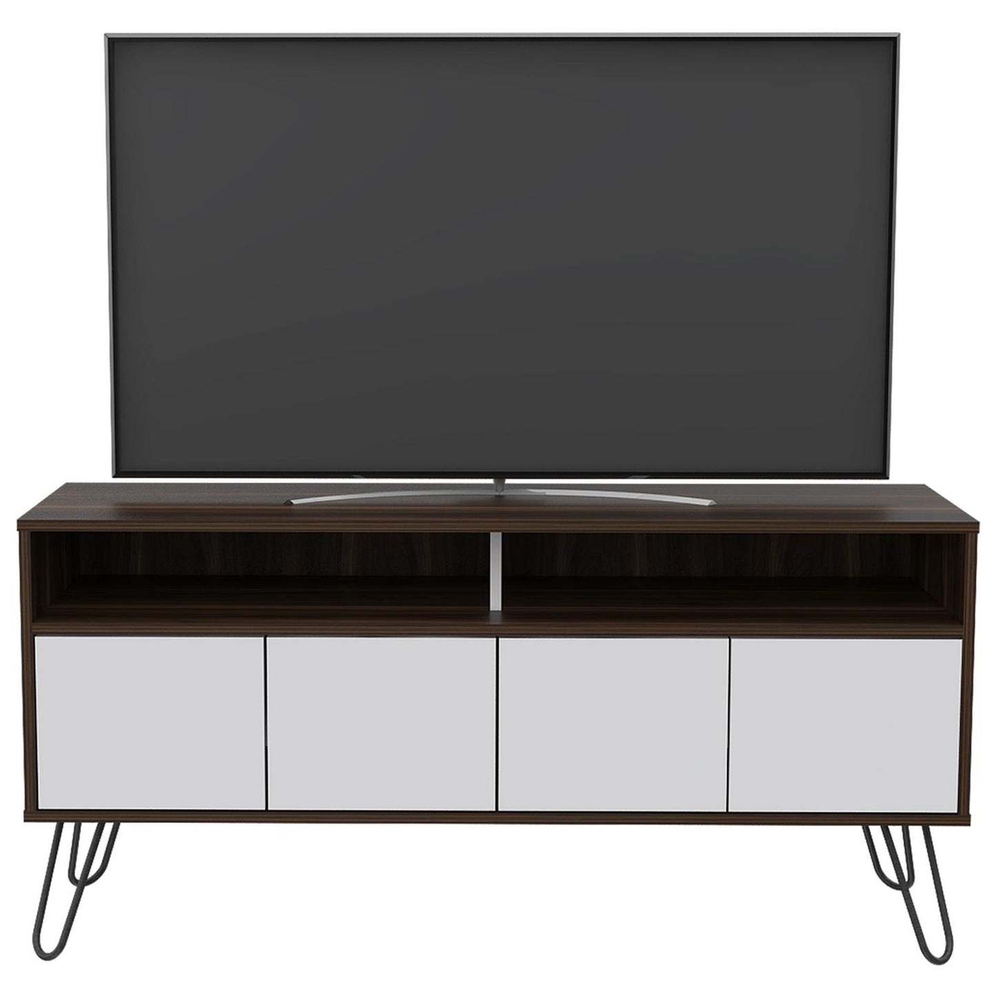 Mueble para TV Color Blanco con Habano Modelo Vassel 123 cm Largo