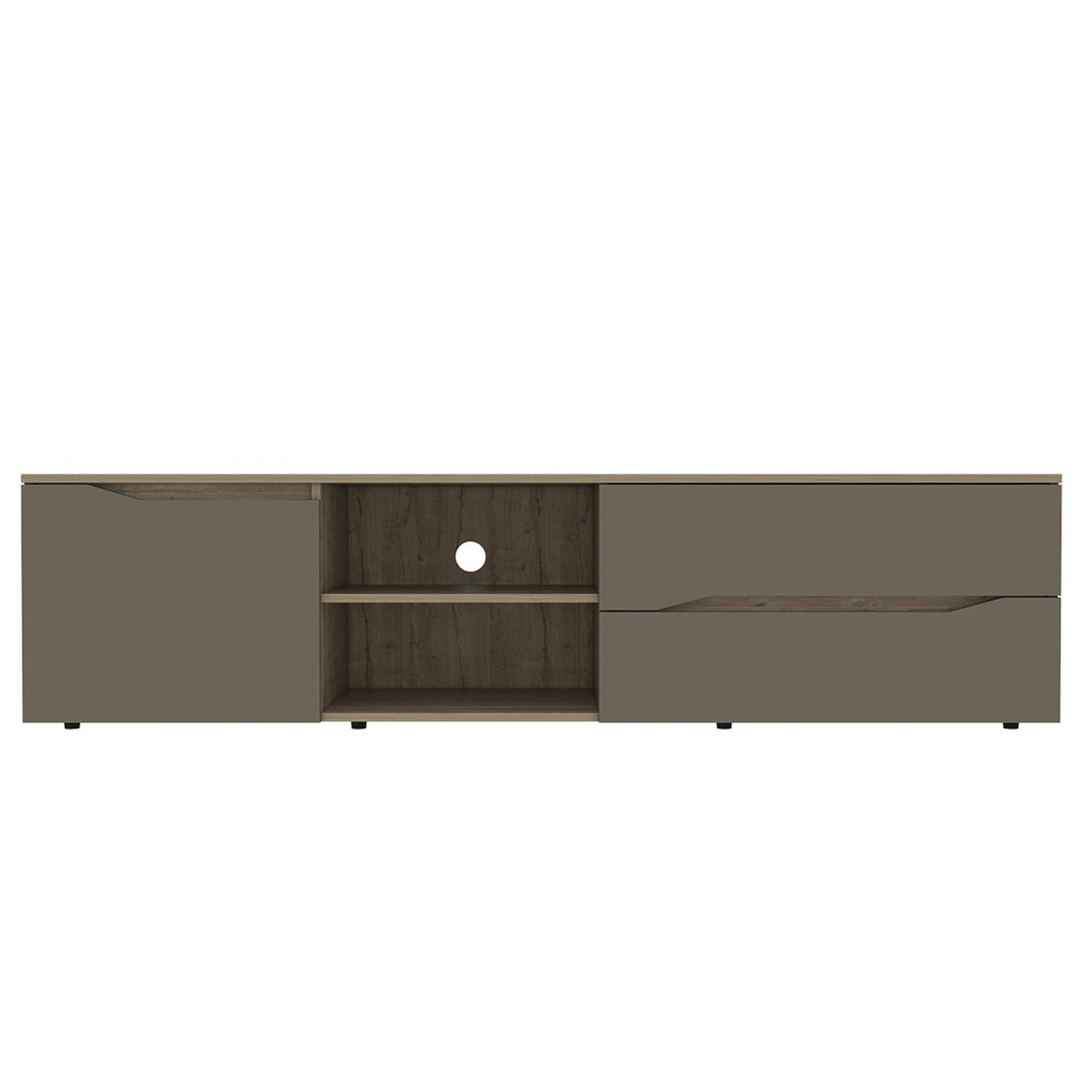 Mueble para TV Color Miel con Taupe Modelo Obregón 180 cm Largo