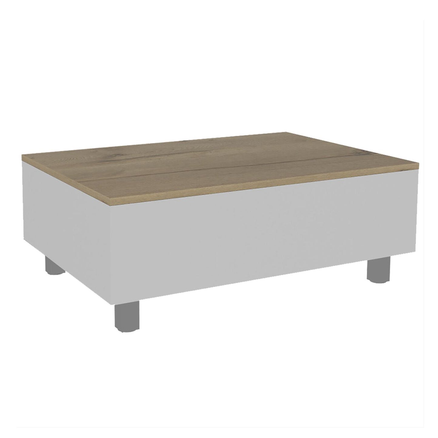 Mesa de Centro Extendible Color Blanco con Duna Modelo Gambia