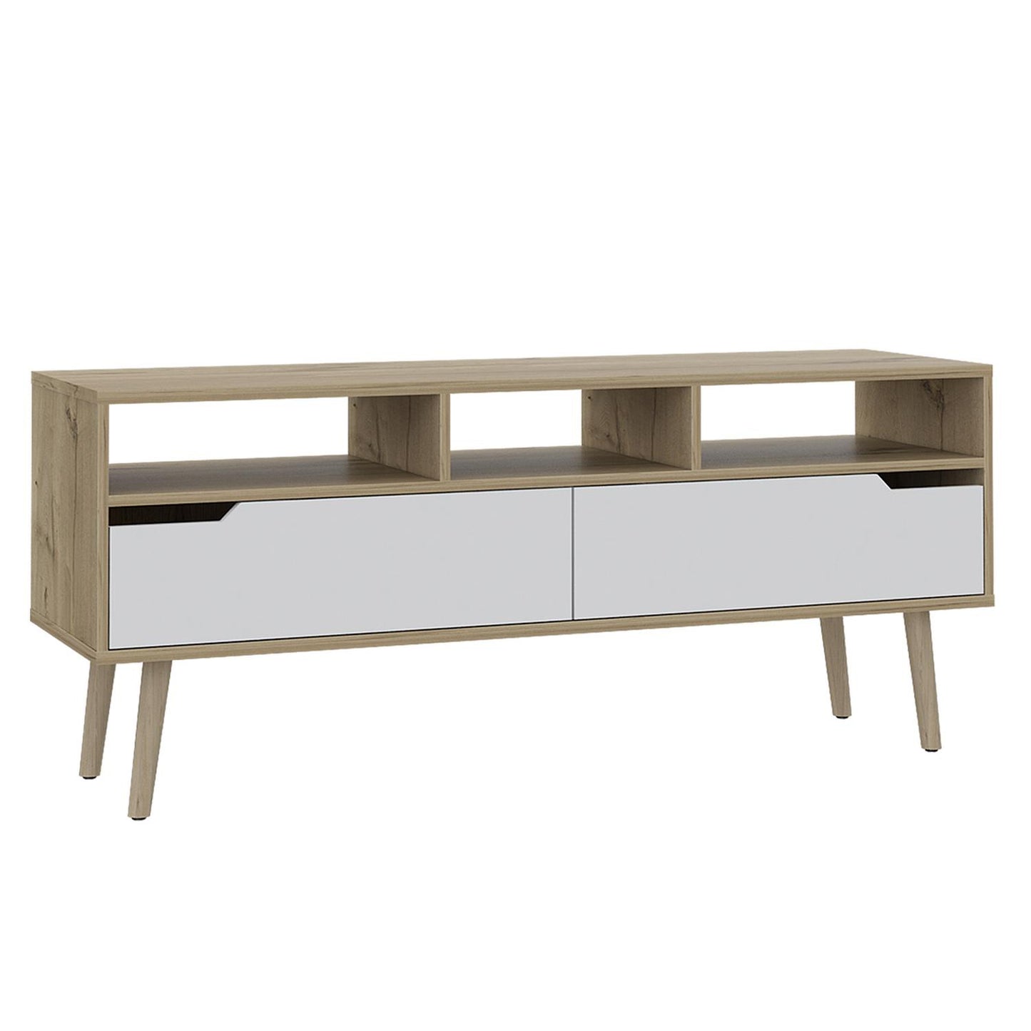 Mueble para TV Color Duna con Blanco Modelo Oslo 137 cm Largo