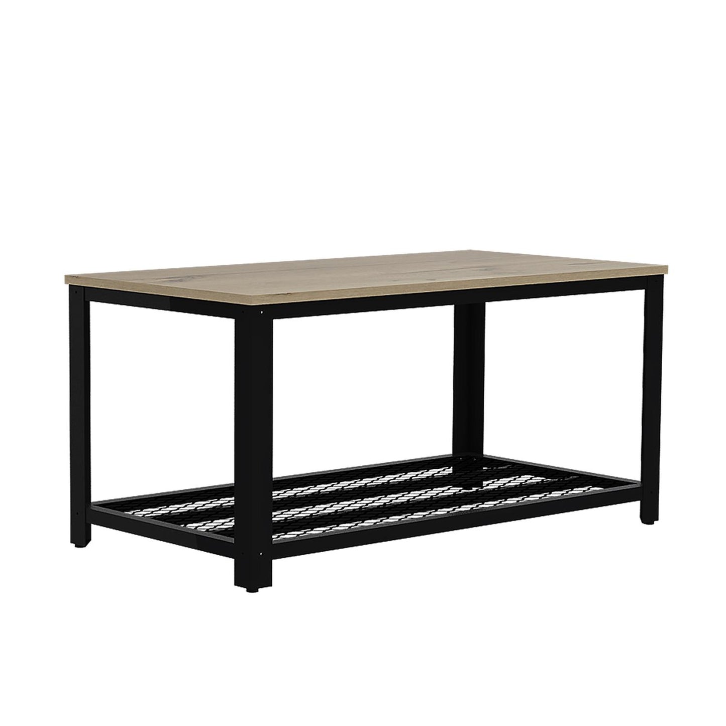 Mesa de Centro Color Duna con Negro Modelo Ferrato 165 cm Largo