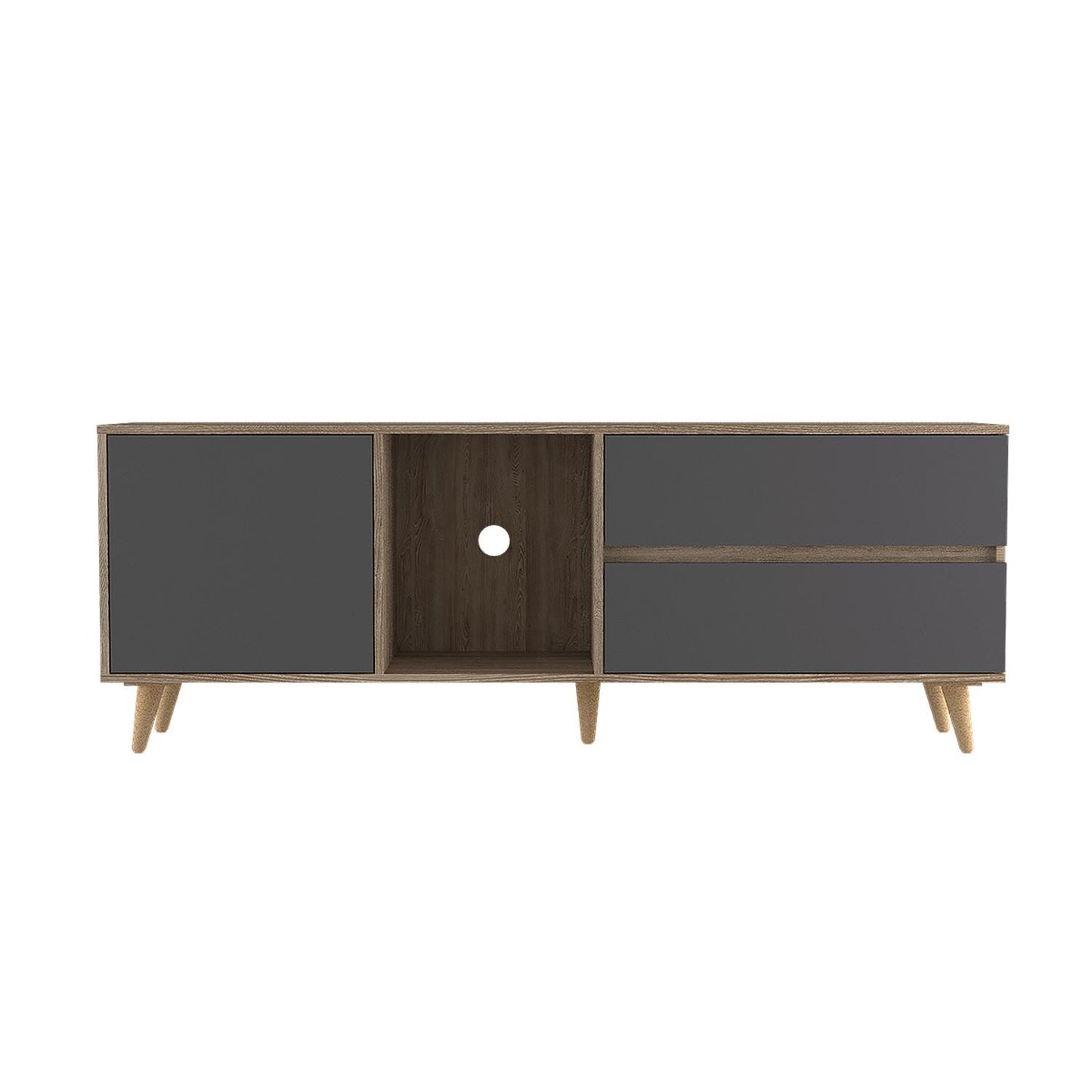 Mueble para TV Color Miel con Plomo Modelo Salem 158 cm Largo