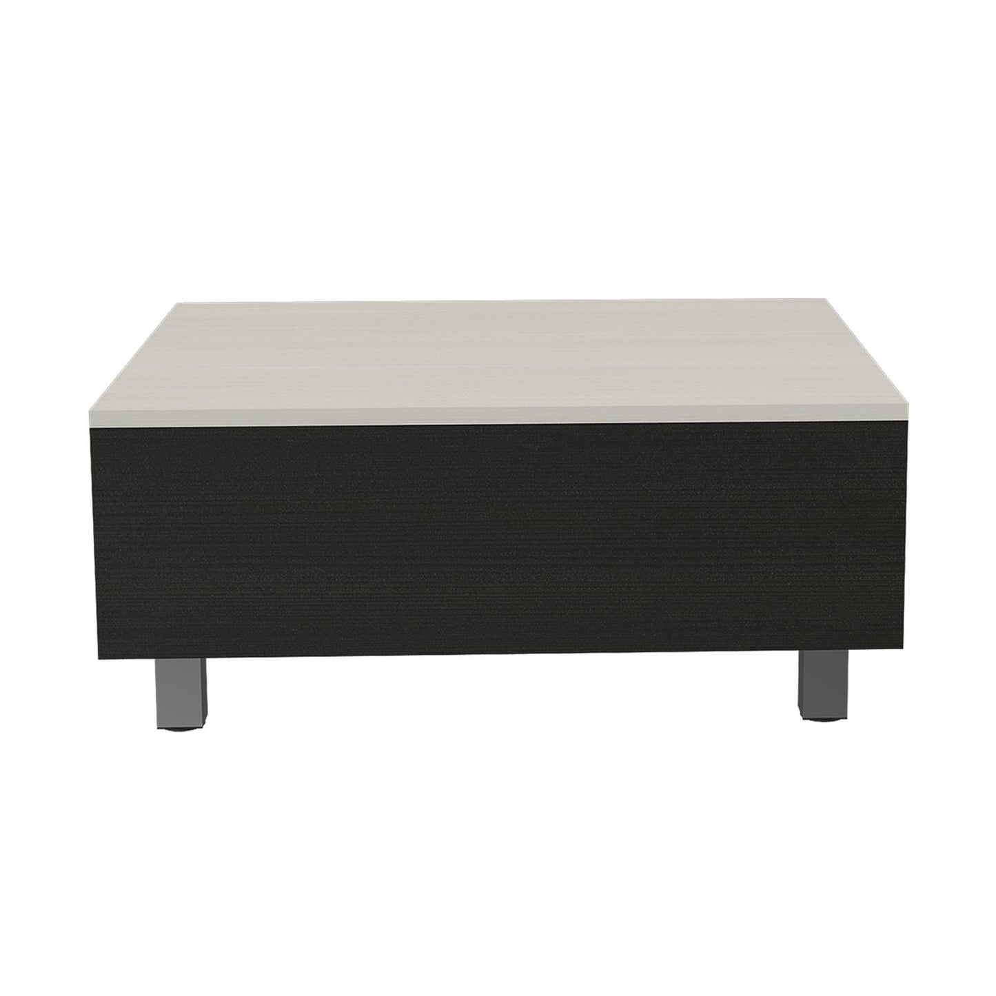 Mesa de Centro Extendible Color Chocolate con Blanco Modelo Gambia