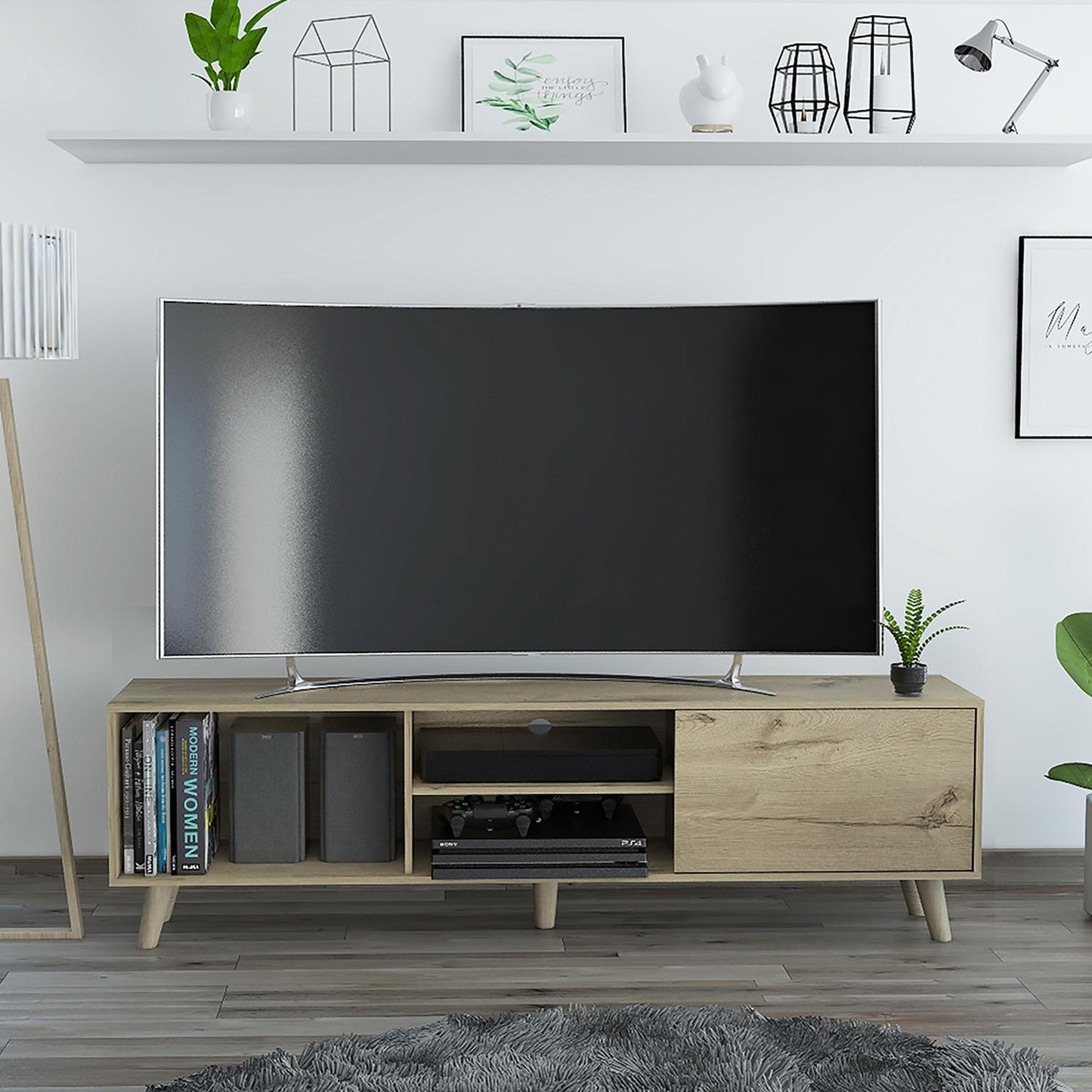 Mueble para TV Color Duna Modelo Cincinnati 180 cm Largo