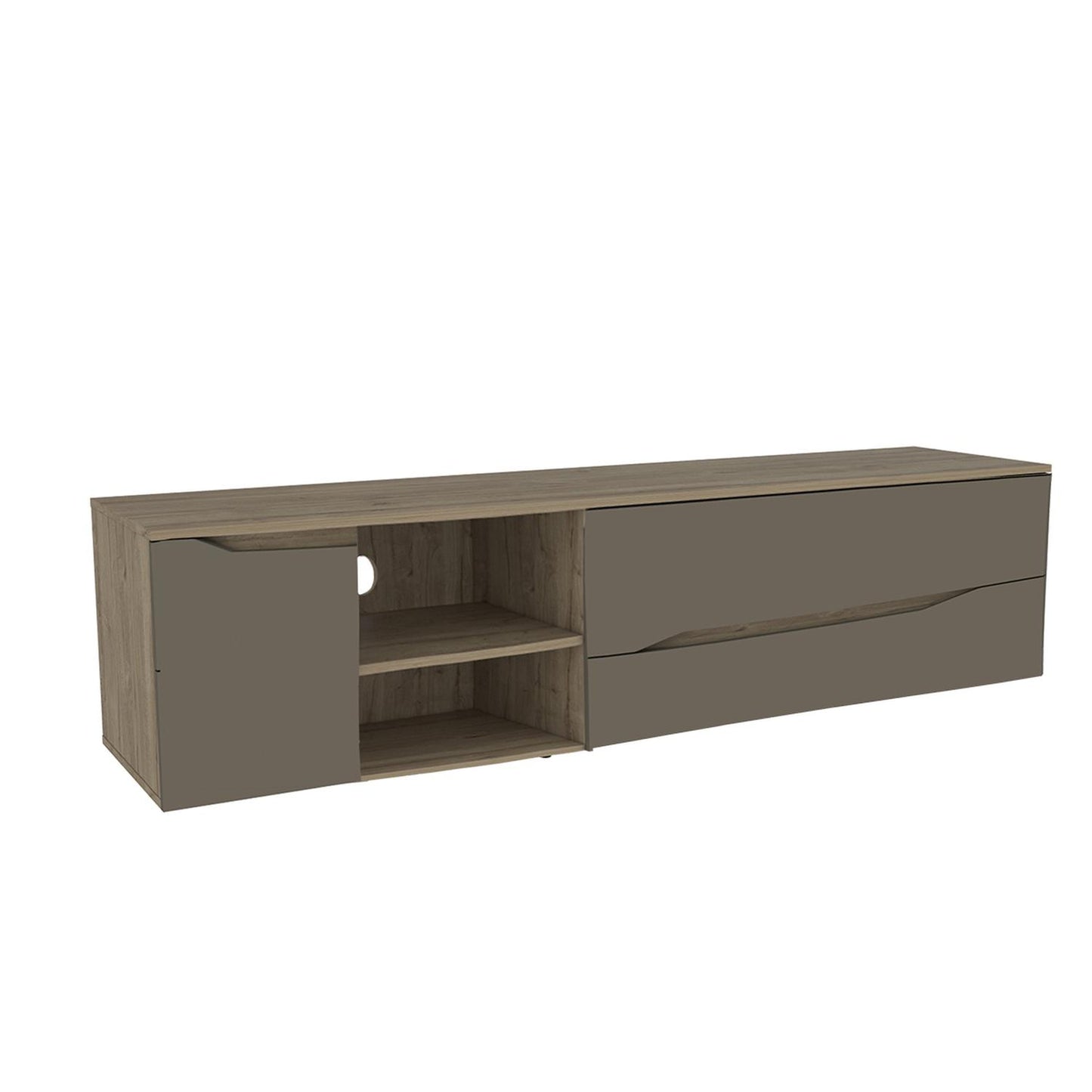 Mueble para TV Color Miel con Taupe Modelo Obregón 180 cm Largo